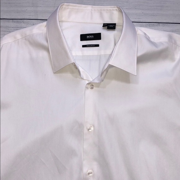Hugo Boss White Button Down Business Top - Picture 5 of 8